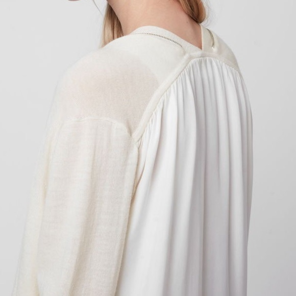 [M]All Saints Cream Jamie Cardigan Wool Blend NWOT - Picture 3 of 8